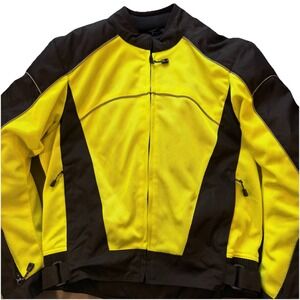 Shadow Motorcycle Jacket Armored Padded Vented Liner‎ High Visibility Size Large